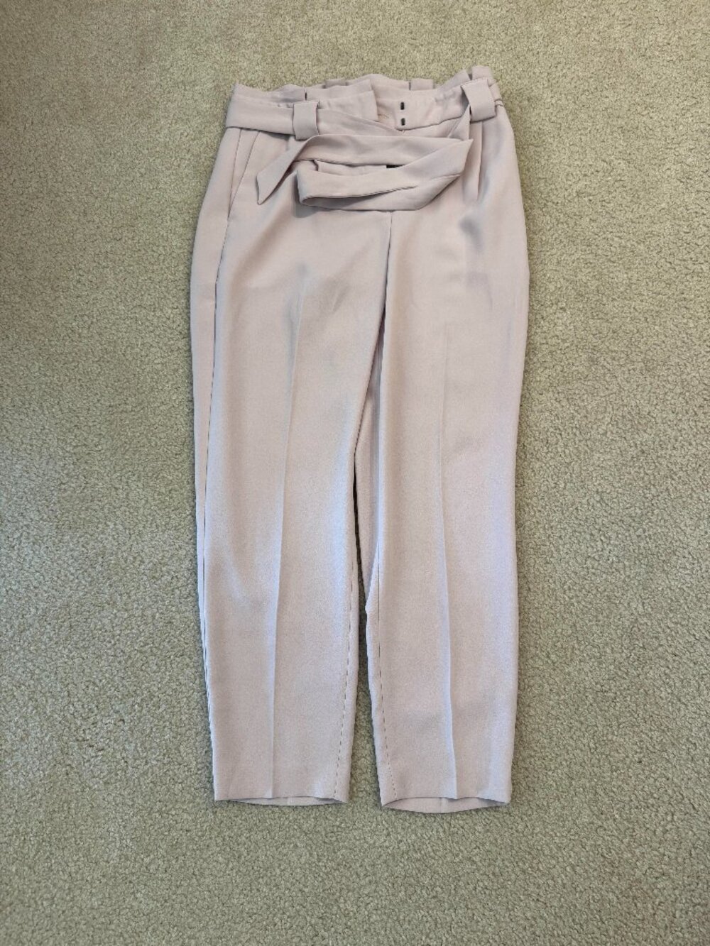 Women's Express High-Rise Bowtie Pants Light Pink
